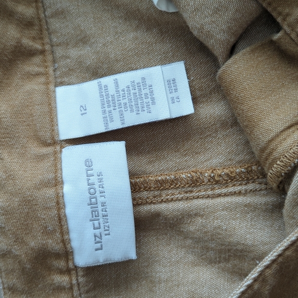 Vintage LIZ CLAIBORNE Brown Shorts Size 12 - Picture 7 of 13